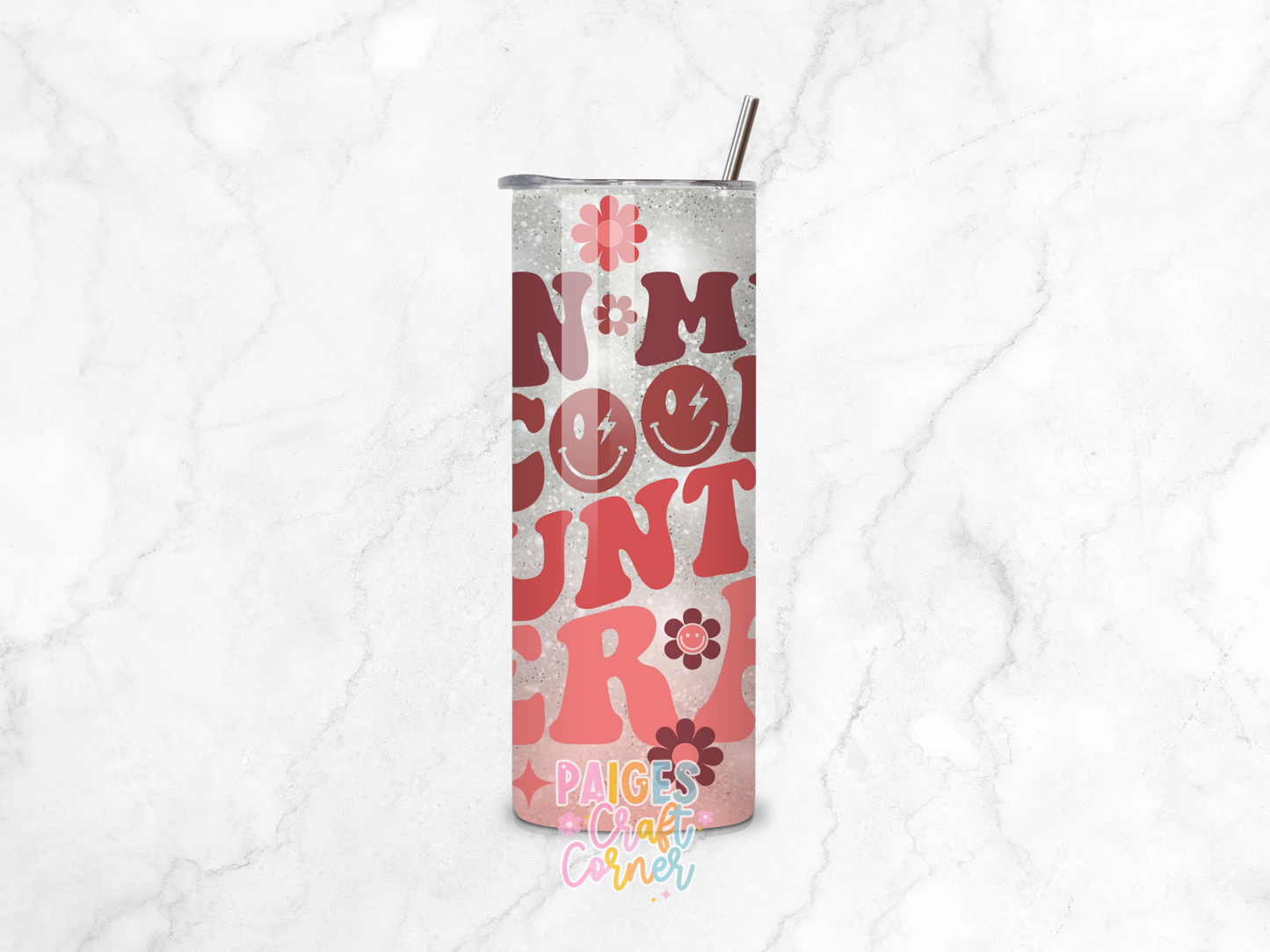 ‘ In my cool auntie ’ stainless steel tumbler