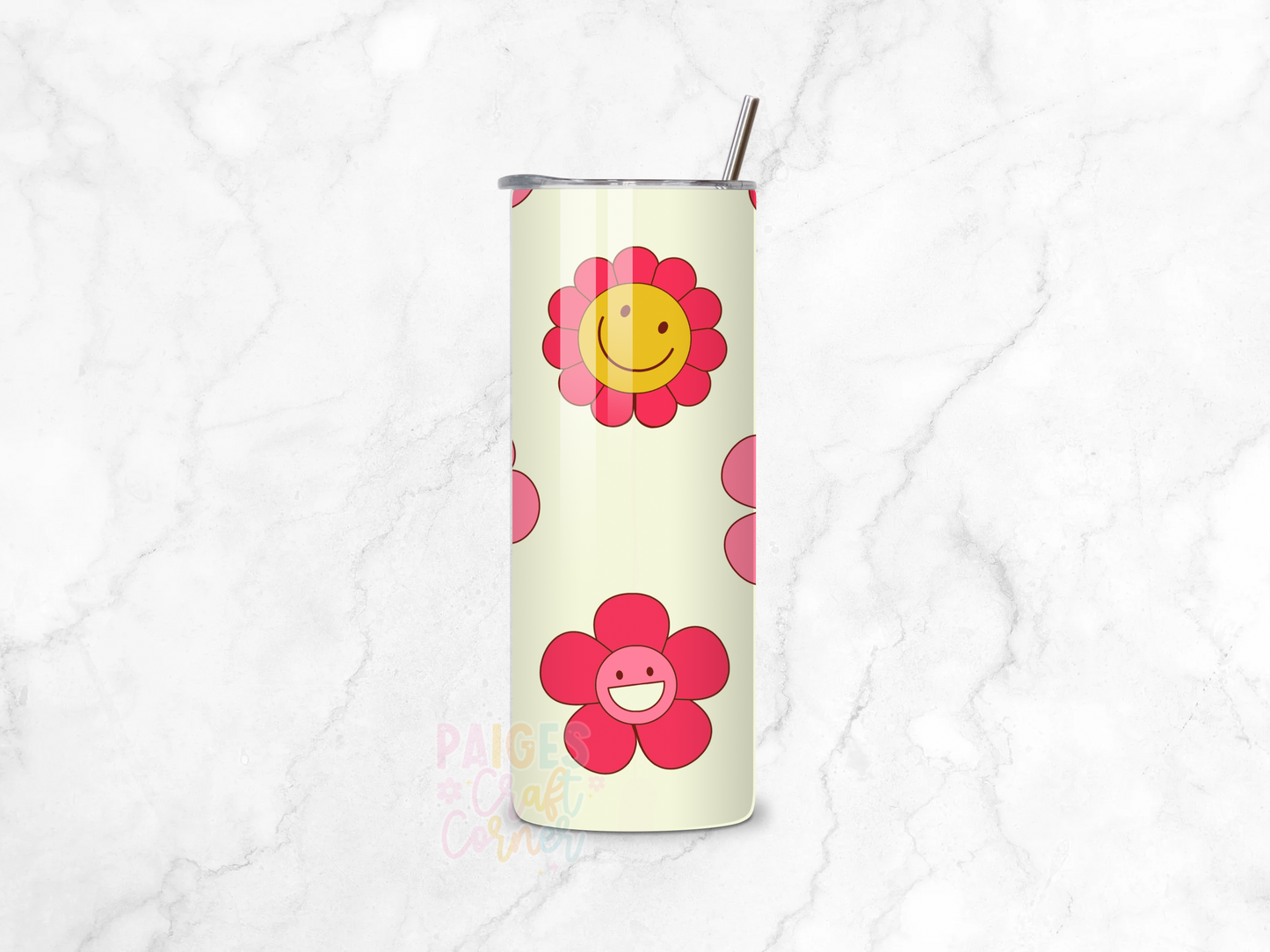 Two type flowers Stainless Steel Tumbler