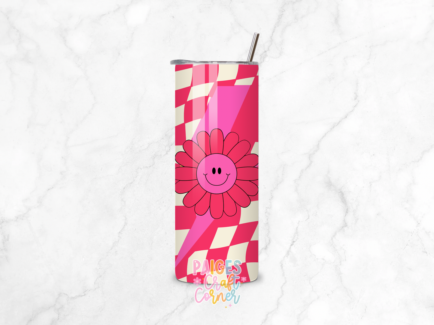 Groovy Flower Stainless Steel Tumbler